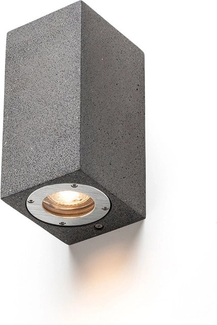 Rendl Aussenleuchte Kane II Wandleuchte aus Beton in Grau mit 10 W LED und IP65 Schutzklasse - Bild 1