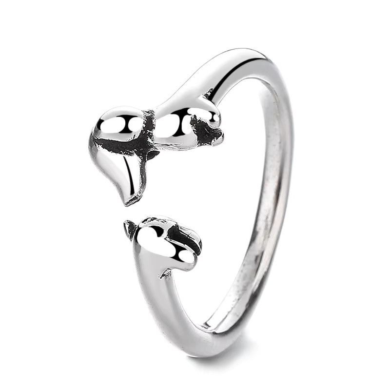 SAY Ring 925 Silber, Hund, Damen, Vintage - Bild 3