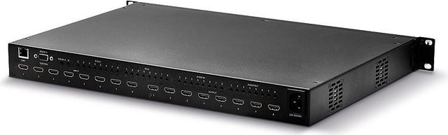 Lindy 8x8 HDMI 18G Matrix mit Video Wall Scaling für unterbrechungsfreies Umschalten zwischen 8 Displays und 8 Quellgeräten, Schwarz, 38260 - Bild 1