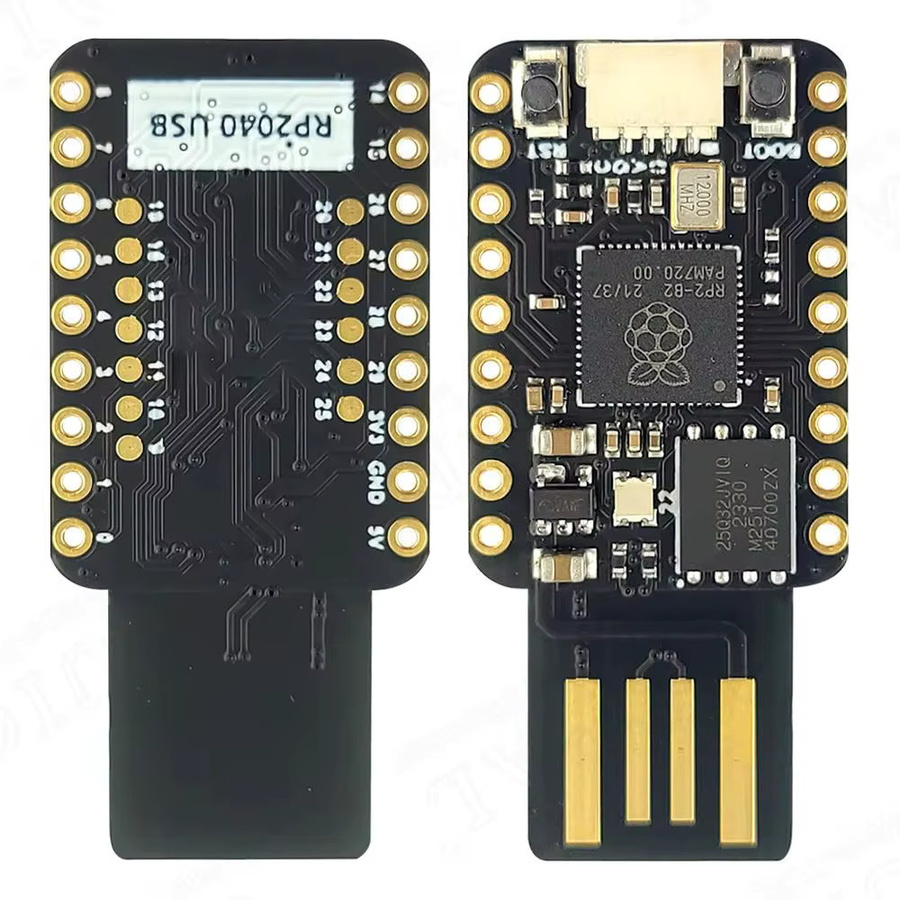 Raspberry Pi MINI USB RP2040 Entwicklungsboard-Modul mit 4 MB Dual Core in Schwarz - Bild 2