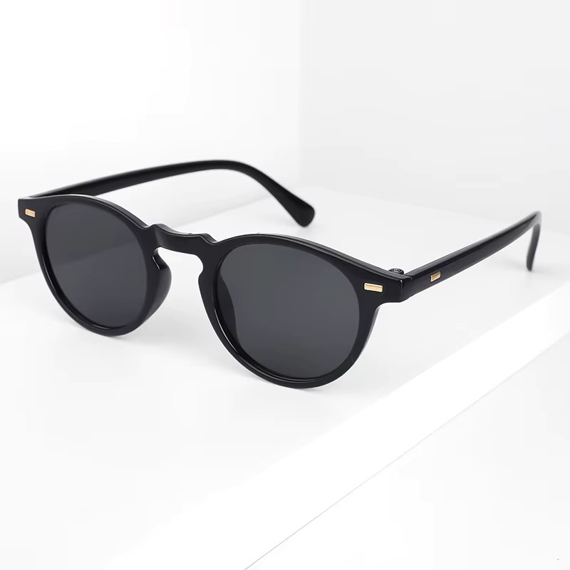 CRIXALIS Sonnenbrille, rund, Vollrand, Kunststoff, Schwarz, Unisex - Bild 2