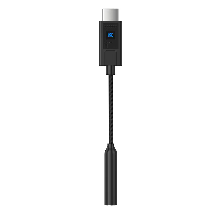 KZ AM02 Tragbarer DAC-Dekodierungsverstärker USB-C auf 3,5mm Audio-Adapter in Schwarz mit 4-Stufen-EQ-Anpassung - Bild 2