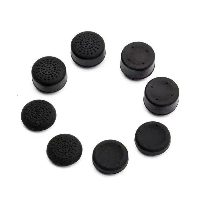 DATA FROG 8 Stück Pilz-Daumengriffkappen in Schwarz, rutschfeste Silikon-Joystick-Abdeckung für Handkonsole mit zwei verschiedenen Höhen - Bild 3