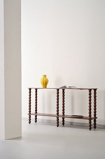 Jotex RENDONDO Konsolentisch aus Mango Holz in Braun, Modernes Design, B/T/H: 160 x 30 x 80 cm - Bild 1