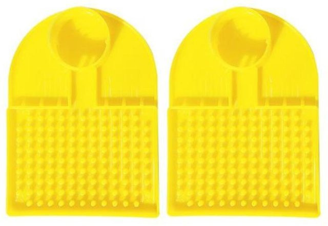 YJSTY Bienenwasserstation und Bienenfutterspender Set, 2 Stück, Gelb, aus Kunststoff, kompatibel mit normalen Wasserflaschen für den Innen- und Außenbereich - Bild 1
