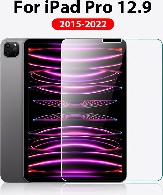 Transparentes gehärtetes Glas als Displayschutz für Apple iPad Pro 12,9 Zoll der 1. bis 6. Generation - Bild 1