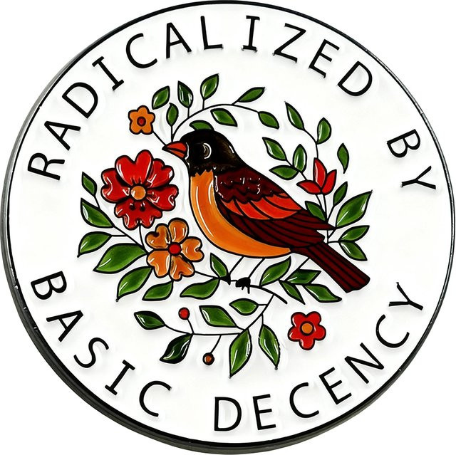 Basic Decency Emaille Pin, Abzeichen, Unisex - Bild 1