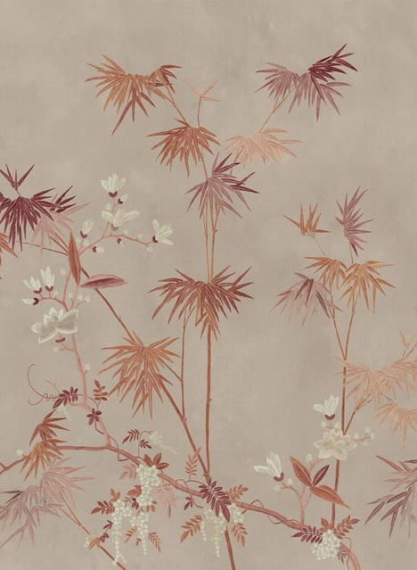 Sandberg Mural Bamboo Grove Tapete in Clay (Beige/Braun) aus Vlies - Bild 1