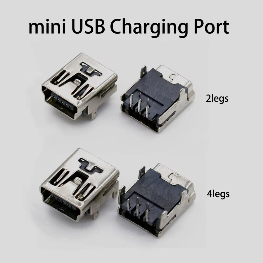 10 Stück ChengHaoRan Mini-USB Typ B 5-Pin Buchse DIP-Anschluss Steckverbinder in Silber für Handy MP3 MP4 MP5 PS3 Reparaturteile - Bild 2