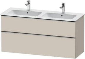 Duravit Waschtischunterschrank D-Neo in Taupe, Wandhängend, Breite: 128 cm, Tiefe: 46,2 cm, Höhe: 62,5 cm - Bild 1