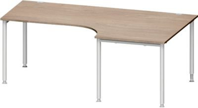 Schäfer Shop Genius Winkelschreibtisch MODENA FLEX 90 Grad in Eiche mit Ansatz rechts, Breite: 200 cm - Bild 1