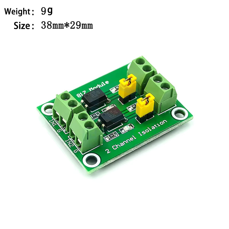Si Tai&SH PC817 Optokoppler-Isolationsplatine als 2, 4 oder 8-Kanal-Spannungswandler-Adaptermodul in Grün, 3,6–30 V, fotoelektrisch isoliertes Treiber-Modul - Bild 2
