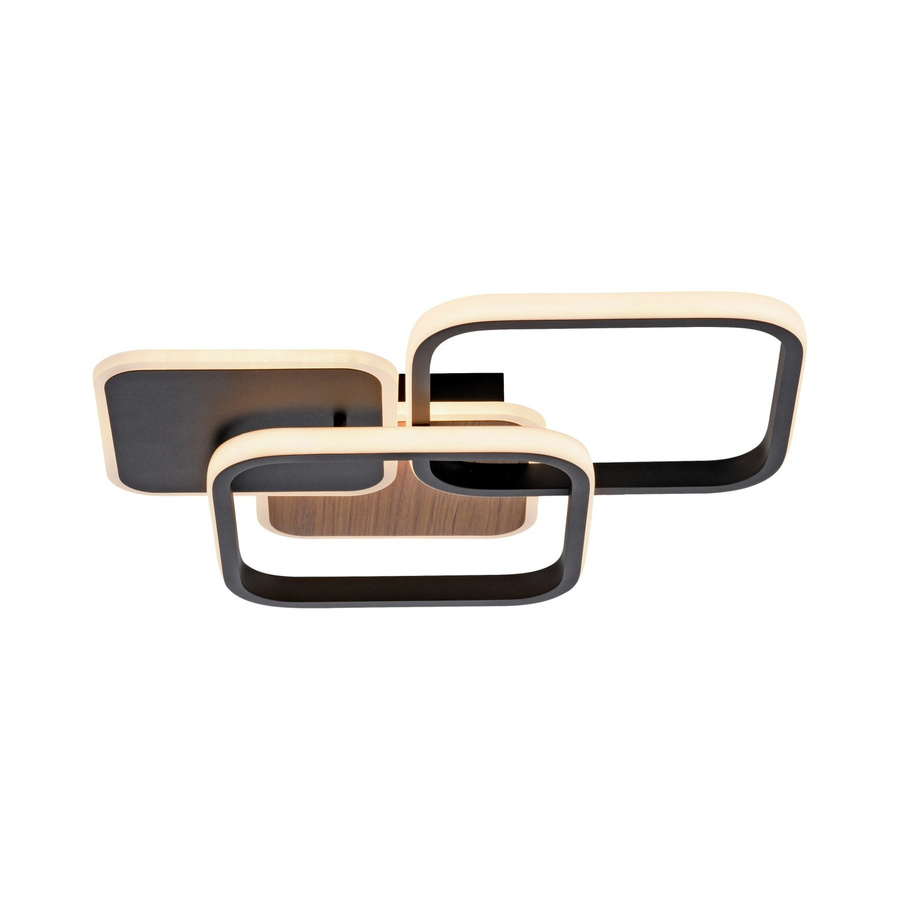 Just Light SEVENT LED-Deckenleuchte in Holz-Braun, 36W, H: 8,7 cm x B: 39,4 cm - Bild 2