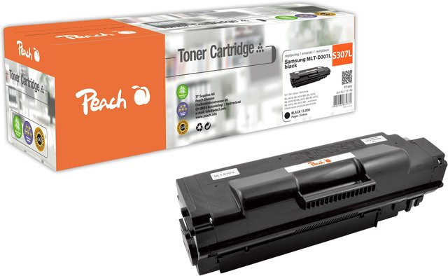 Peach S307 Toner XL Schwarz für Samsung ML-4510, ML-4510 ND und ML-4512 ND (wiederaufbereitet) - Bild 1