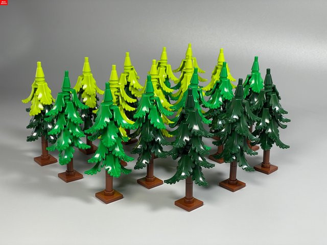 Yiran toy Bausteine Pflanze Winterbaum Busch Kiefer 6–12 Jahre - Bild 1