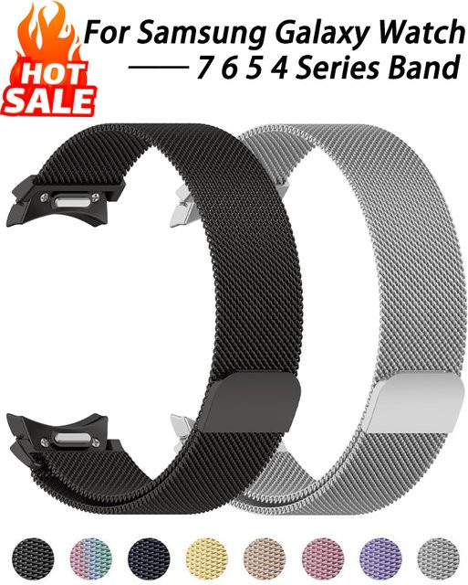 Uhrenarmband Milanaise, Edelstahl, Silber, Unisex - Bild 1