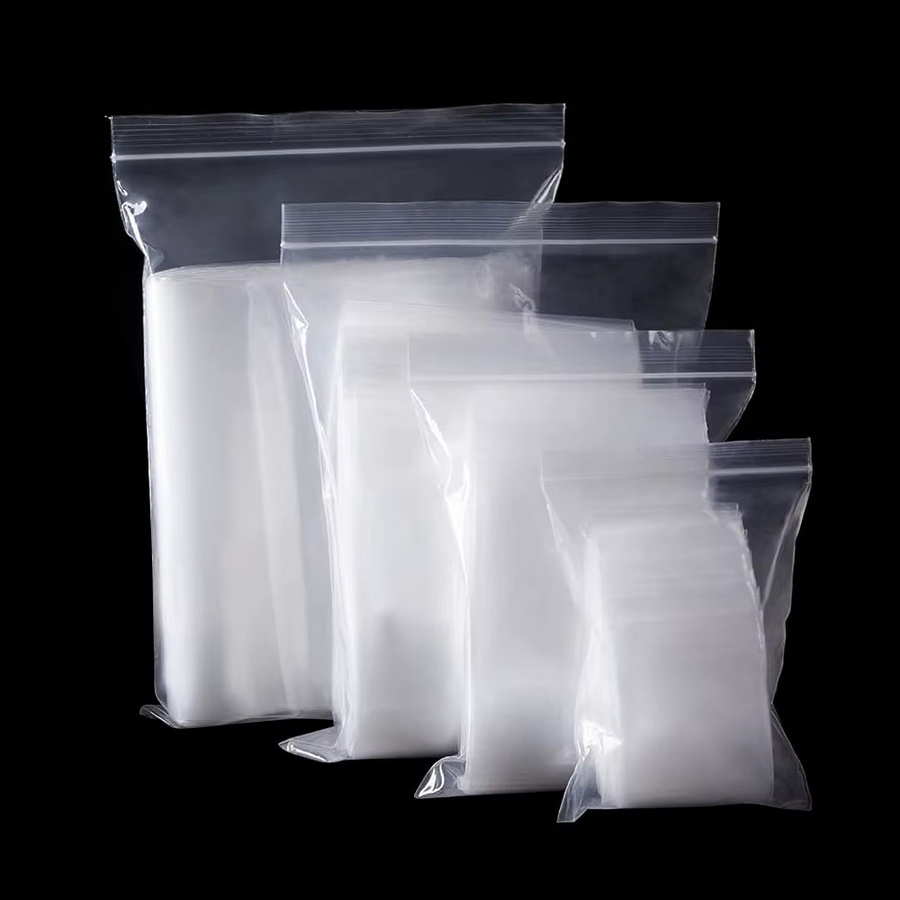 Louleur Transparente Plastiktüten mit Reißverschluss, Wiederverwendbare Aufbewahrungstaschen für Schmuck, Fotokarten und Lebensmittel - Bild 3