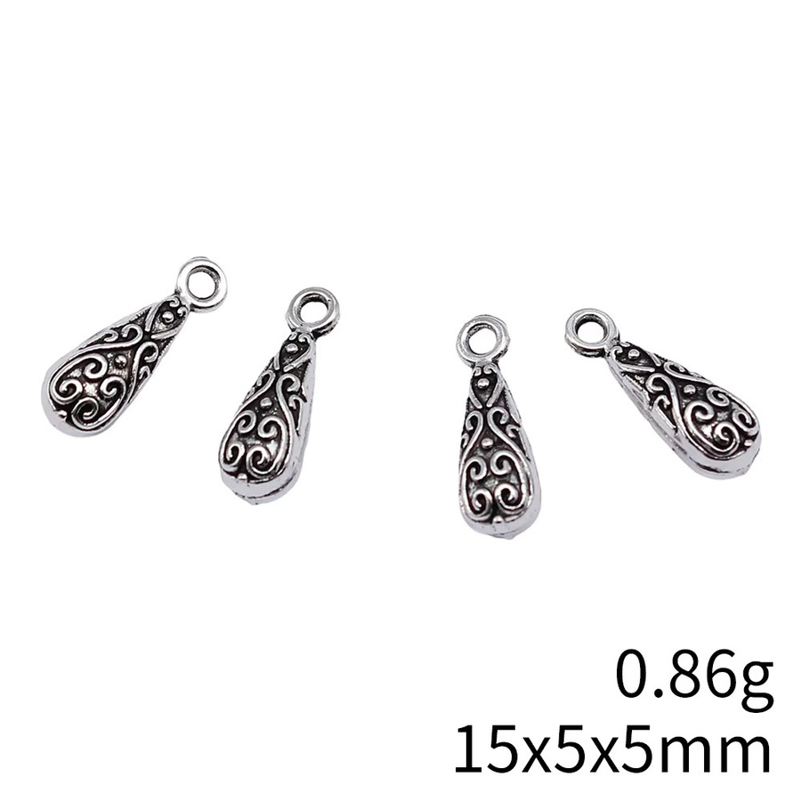 WYSIWYG Wassertropfen-Anhänger, Silber, Unisex - Bild 2