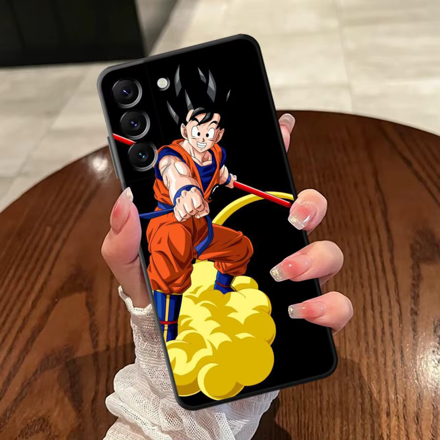 Schwarze weiche Handyhülle mit Drachenkugeln Design für Samsung Galaxy Modelle - Bild 5