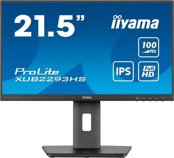 iiyama ProLite XUB2293HS-B6 LED-Monitor, 21.5 Zoll, Full HD, IPS-Panel, 100Hz, Schwarz - Bild 1