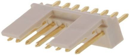 Molex Einbau-Stiftleiste Standard 8-polig in Weiß mit Goldkontakten - Bild 1