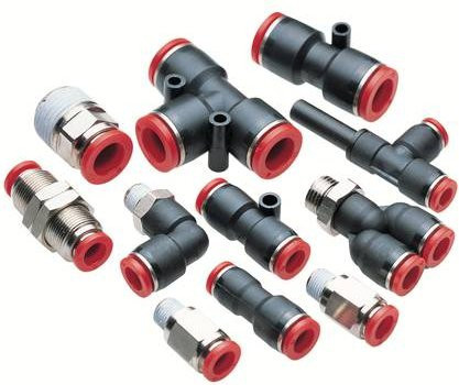 IMI Norgren T-Verschraubung drehbar C02680638 in Schwarz, Druckbereich -0,9 bis 10 bar - Bild 1