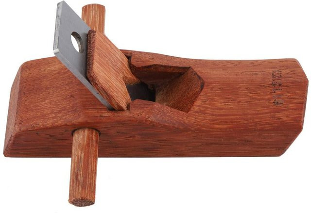 Fishine Handhobel aus Holz mit Messingdetails, Braun, Breite: 12,7 cm - Bild 1