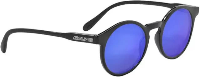 Salice 38RW Sonnenbrille, Vollrand, Round, Plastic, Black, Unisex - Bild 1