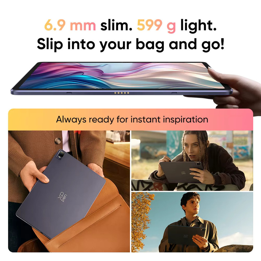 XPPen Magic Drawing Pad Android Zeichentablet mit 12,2 Zoll Display, 8GB RAM, 256GB Speicher, Android 14 und X3 Pro Slim Stylus - Bild 3