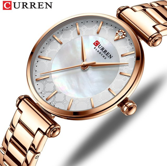 Curren Armbanduhr Edelstahl, Quarz, Blau, Damen - Bild 1