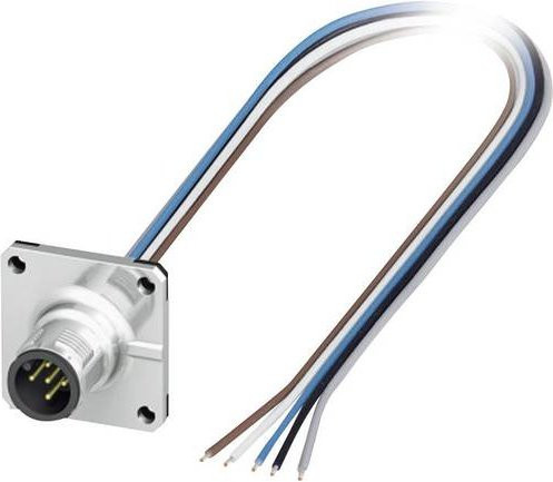 Phoenix Contact 1440973 Sensor-Aktor-Einbausteckverbinder M12 Stecker, 5-polig, silber, 0,50 m - Bild 1