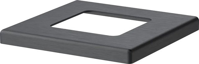 ZacAlu Abdeckplatte für Bodenanker von Zaunpfosten aus Aluminium in Anthrazit, B/T: 7,3 x 7,3 cm - Bild 1