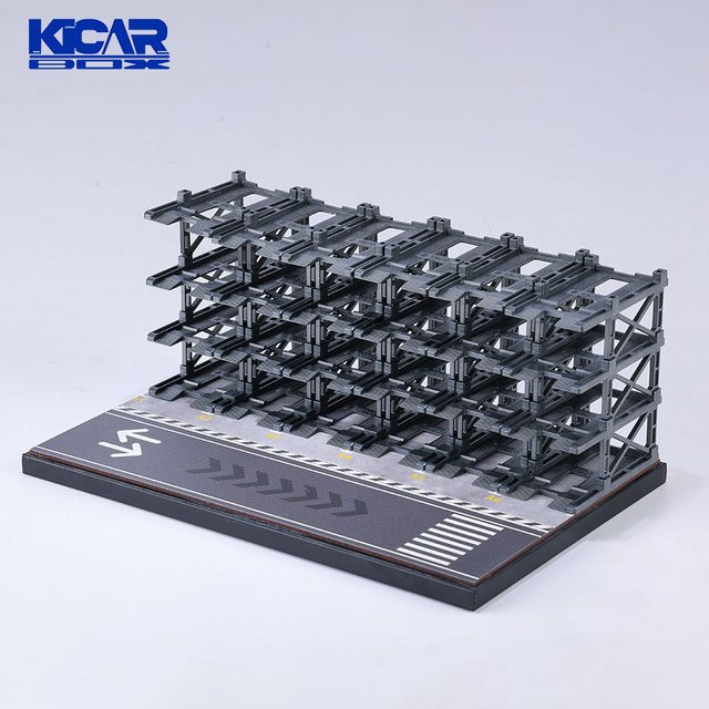 KicarMod 3D-Parkbau-Modellauto, 1:64, 24-Sitzer, mehrstöckiger Parkplatz - Bild 1