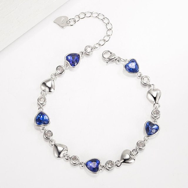 Lucky Star Jewelry Armband, Kupfer, Silber, Zirkonia, Kristall, Damen - Bild 1