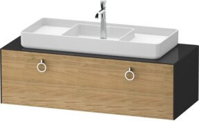 Duravit Waschtischunterschrank White Tulip in White, Breite: 130 cm, Tiefe: 55 cm, Höhe: 40,8 cm - Bild 1