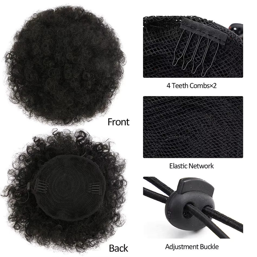 Alana beauty Afro Kinky Curly Synthetische Pferdeschwanzverlängerung, Damen - Bild 3