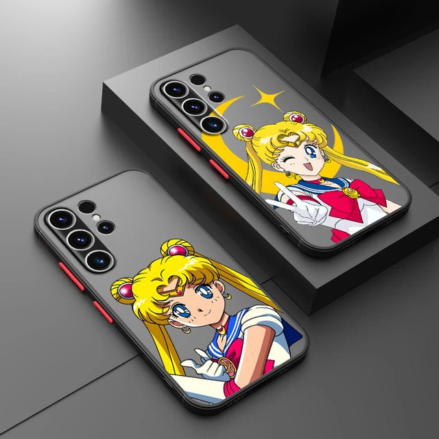 Anime Sailor Moon Handyhülle für Samsung Galaxy S26 S25 S24 S23 S22 S21 S20 Ultra Plus FE und Note 20 in Multicolour - Bild 1