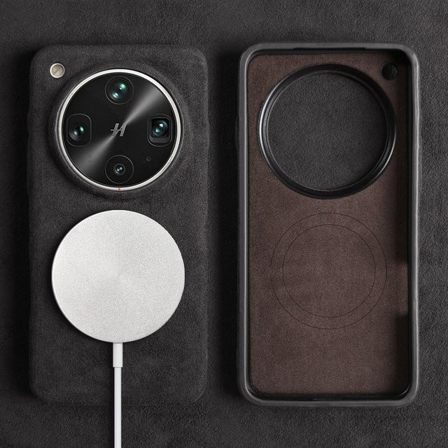 Magnetische Alcantara Kunstleder Handyhülle für OPPO Find X8 Ultra X7 X6 X9 Supercar Wildleder Schutzhülle - Bild 1
