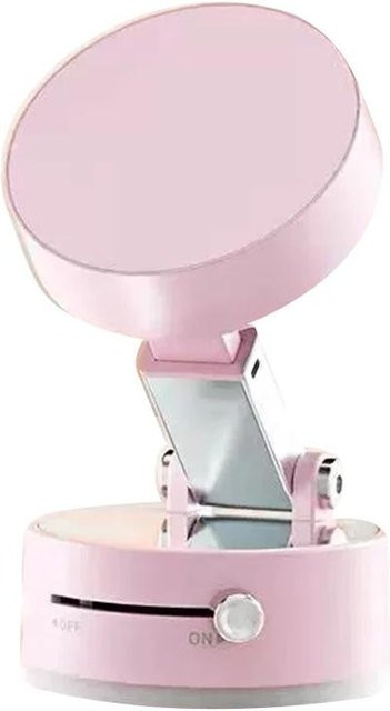 Kebidumei Ultramagnetischer Telefonhalter für das Auto mit Vakuum-Saugnapf und 360-Grad-Drehung, faltbare Armaturenbrett-Halterung in Rosa - Bild 1