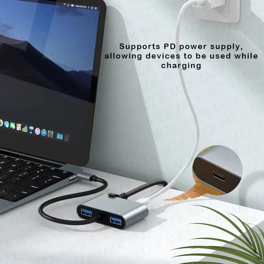 MZX USB-C Dockingstation mit Gigabit-LAN-Adapter und 60W PD Ethernet Hub - Bild 5