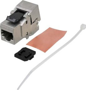 EFB-Elektronik RJ45 Keystone Cat.6A Druckguss-Gehäuse in Silber - Bild 1