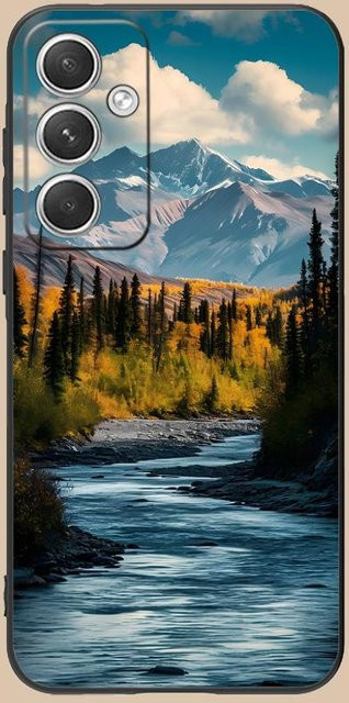 Bergwald Handyhülle für Samsung Galaxy S26 S25 S24 S23 S22 S21 S20 Note20 Plus FE Ultra in Bunt - Bild 1