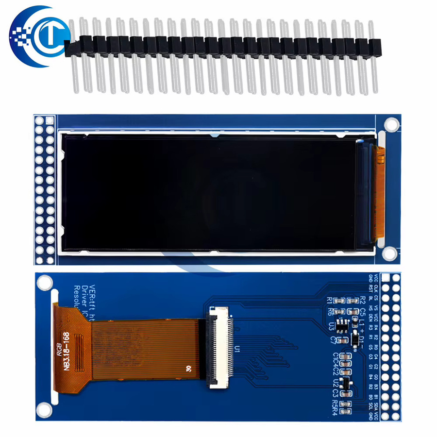 EGBO TFT-Anzeigemodul 2,86 Zoll mit ST7701 SPI, hochauflösend 376 x 960 Pixel, Blau, kompatibel mit Arduino und STM32 - Bild 3