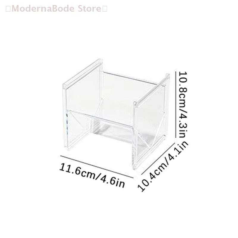 Stapelbarer vertikaler Teebox-Halter aus Acryl in Transparent, Organizer für Teebeutel und Küchenzubehör, B/T/H: 11,6 x 10,8 x 4,0 cm - Bild 2