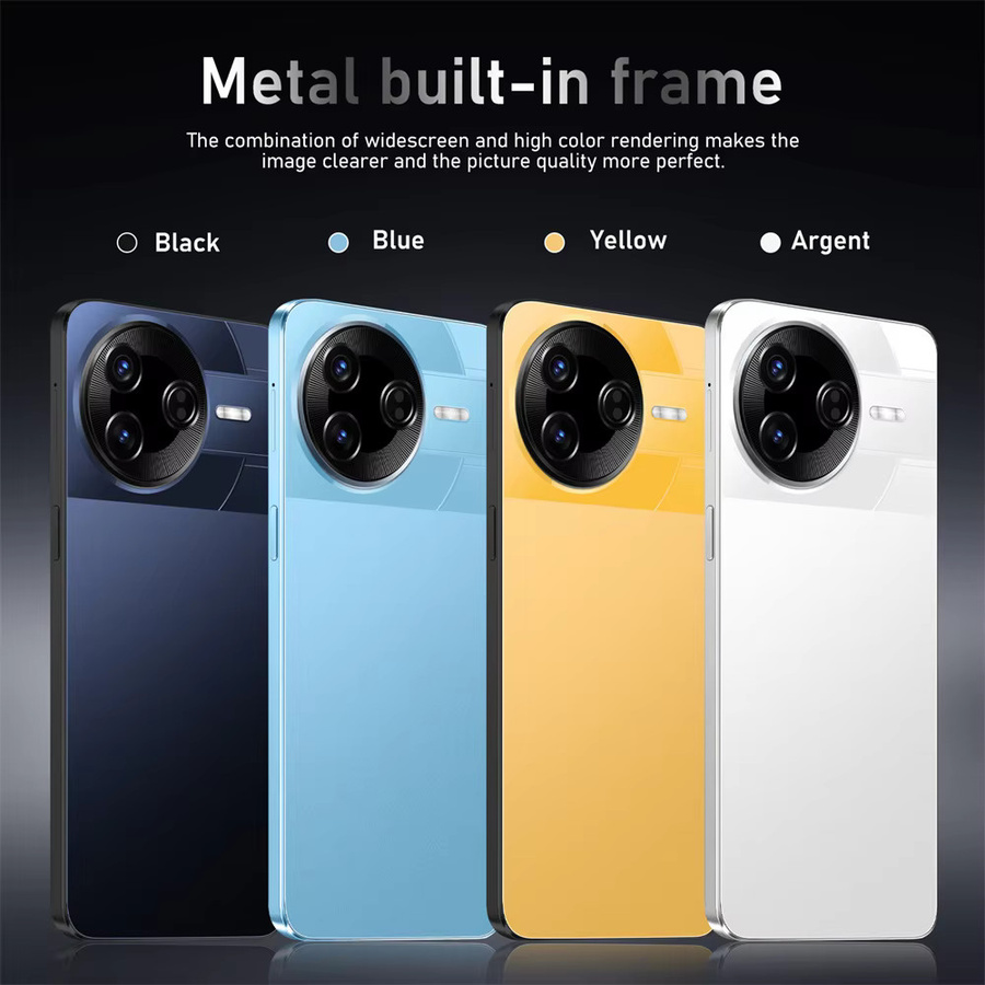 F7 Ultra Smartphone Globale Version mit Android 15, 5G, 7,3 Zoll Display, 7800 mAh Akku, Dual SIM, Blau - Bild 4