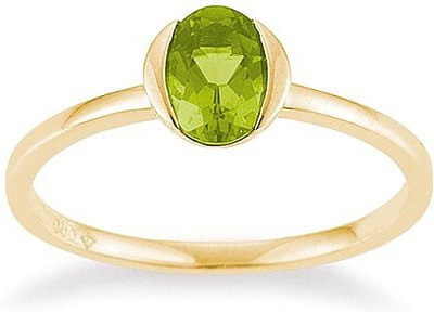 Palido Ring 585 Weißgold, Peridot, Kristall, Unisex - Bild 1