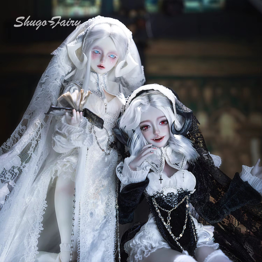Shugafairy Cassandra BJD Puppe, 1/4 Fullset, Harz, Schwarz - Bild 2