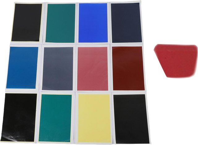 12 Stück KONNWEI Gravur Markierung Farbpapier für CO2 und Diodengravierer in Blau, Schwarz und Multicolour - Bild 1