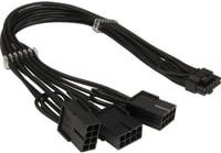Inter-Tech Adapterkabel GPU-02 12+4pin auf 3x 8pin in Schwarz - Bild 1