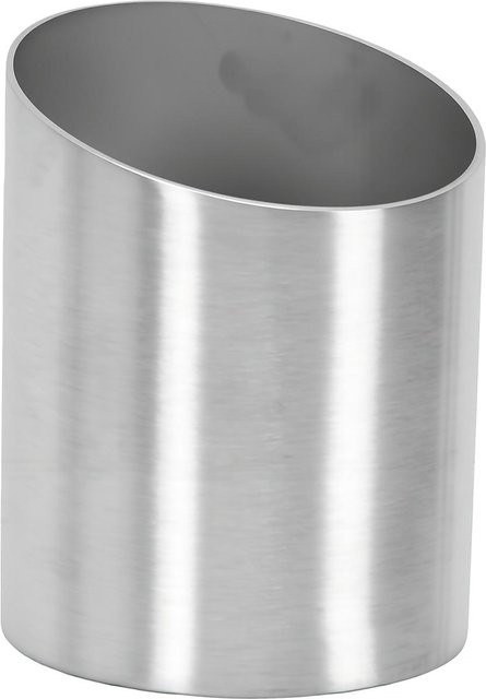 Multifunktionaler Stifthalter aus Metall in Silber als Organizer für Make-up Pinsel und Schreibtischzubehör - Bild 1